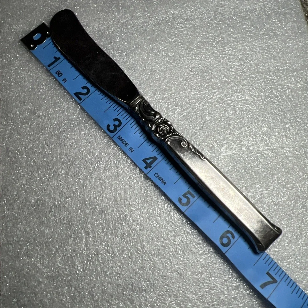Silver Rose by Oneida Sterling Silver Butter Knife‎ Individual 6 1/4
